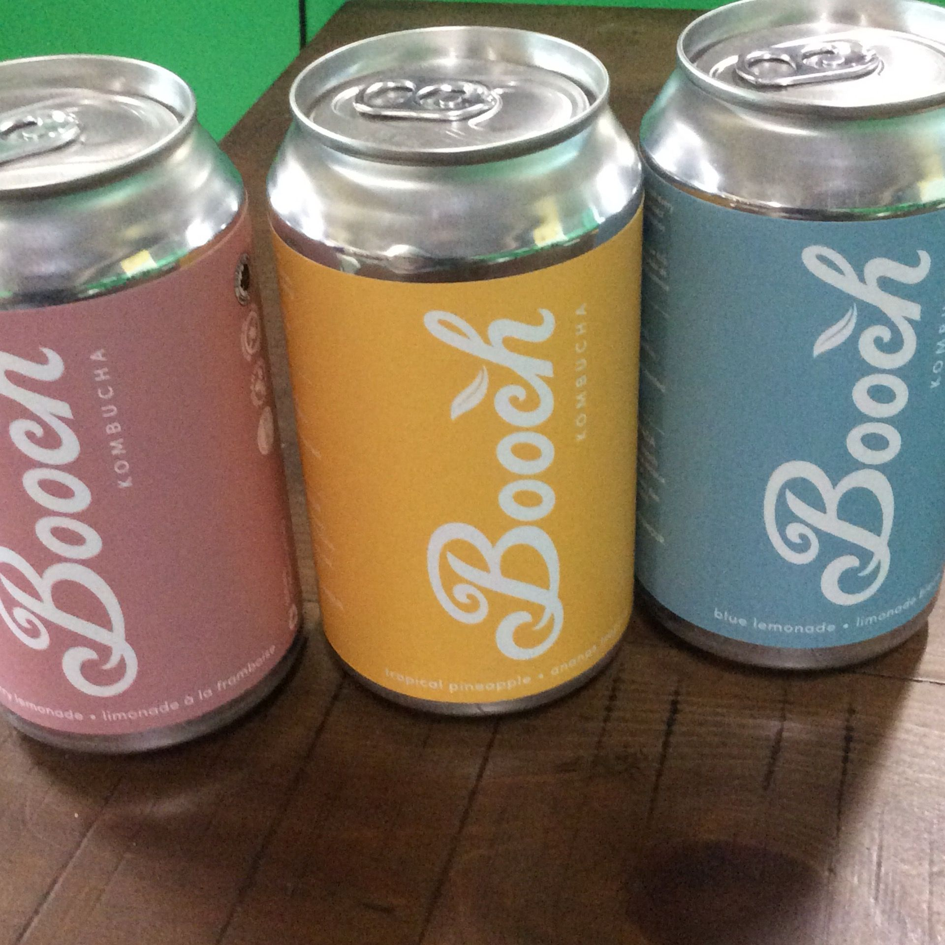 Booch Kombucha blue lemonade, from our Partner's Pantry